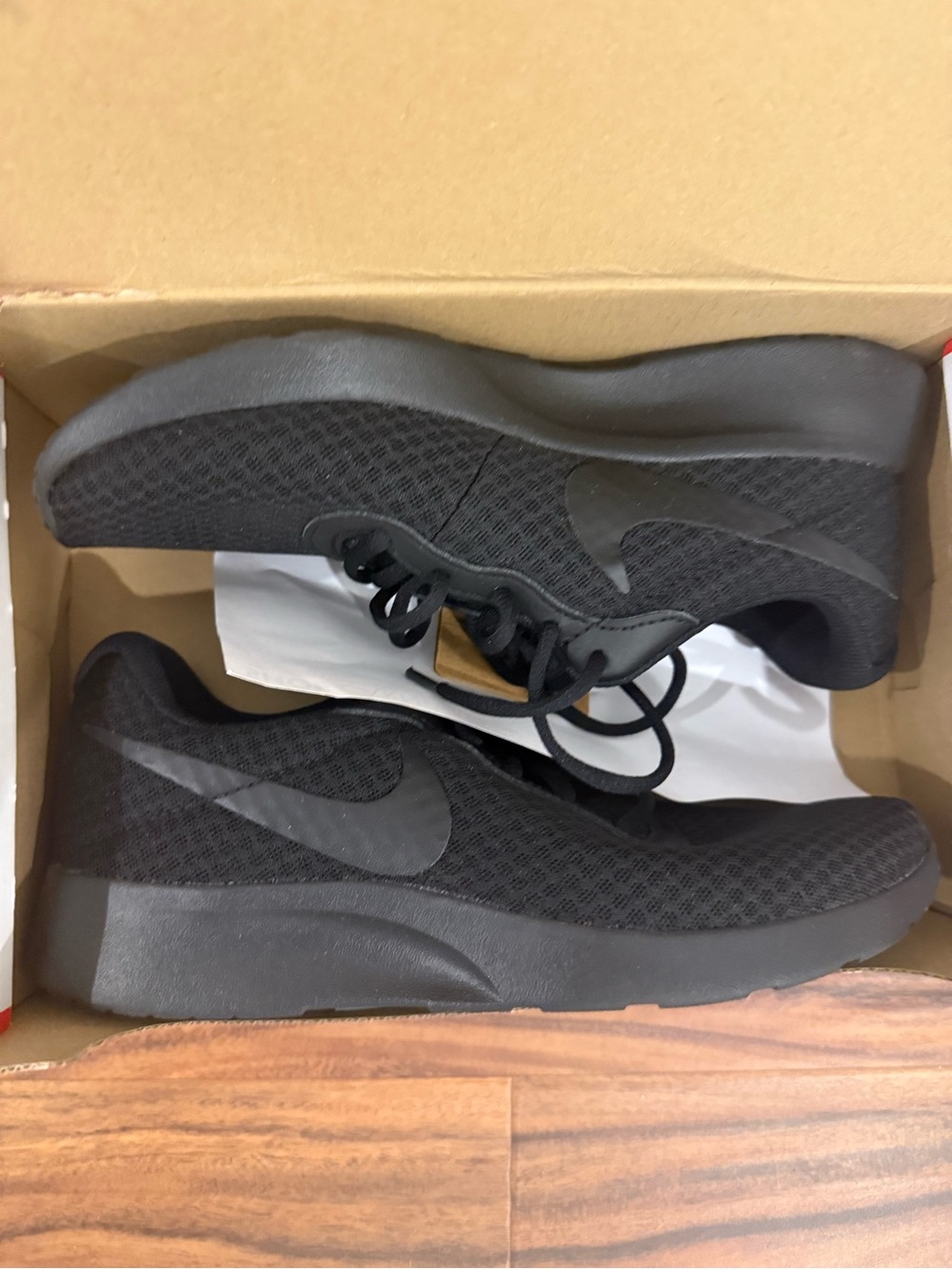 Nike Men’s All-Black Mesh Athletic Sneakers